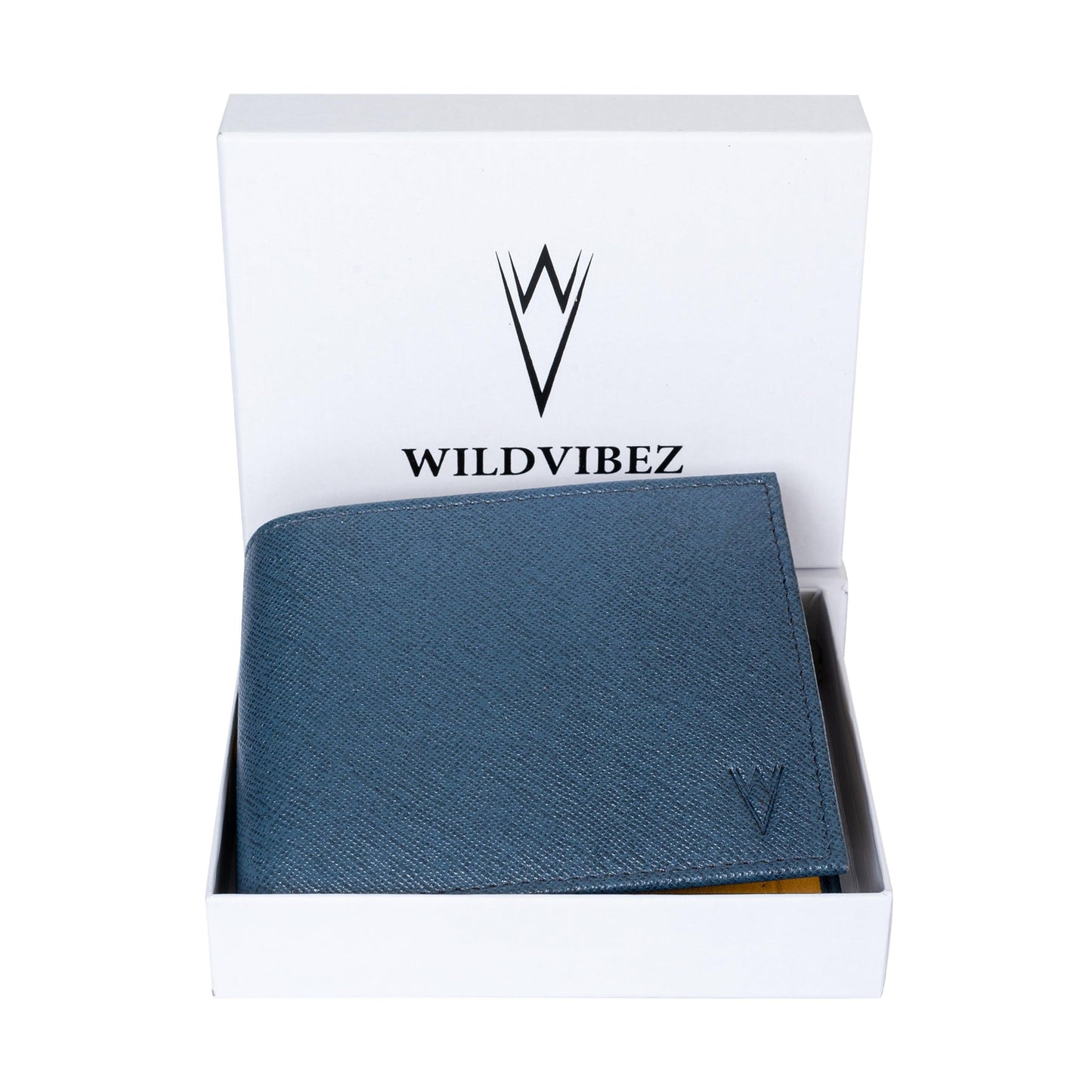 De Rigor Bi Fold Men Wallet Blue - WILDVIBEZ